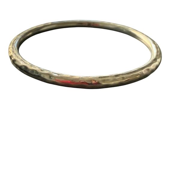 Silpada Hammered 5mm Silver Bangle Bracelet - Picture 1 of 11